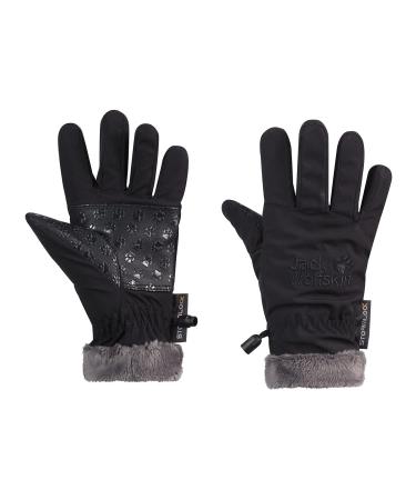 Jack Wolfskin Kids Windproof Softshell Gloves Black 116