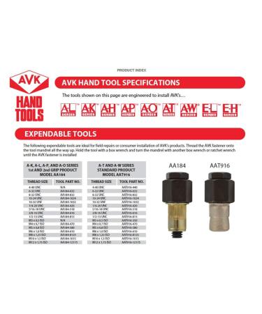 AA181-832 Expandable Tool - 8-32 Thread Size | Black | International Shipping Available - Buy Online on GoSupps.com