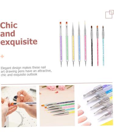 Beavorty 2 Sets Nail Pen nail art liner brush nail tech accessories nails kits nail art pen Wear- resistant dotting pen nail painting tools household tools 3d eyeliner brush major abs - Buy Online on GoSupps.com