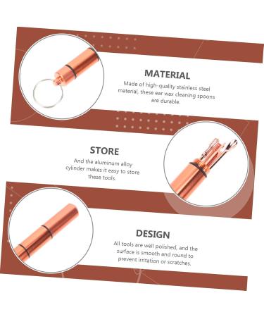 Ipetboom Ear Wax Cleaning Supplies Aluminum Alloy Portable Ear Digging Set Cleaning Tools for Family Friends - Buy Online on GoSupps.com