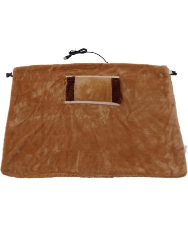 Heated Warm Scarf - 5V Low Voltage USB Flannel Heating Blanket for Home & Office - Safe & Multifunctional | Brown - Buy Online on GoSupps.com