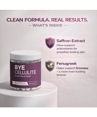 Bye Cellulite Remover for Legs & Body - Anti Cellulite Capsules with Hydrolyzed Collagen - Skin Smoothing Cellulite Treatment Supplement - Support Smooth Skin & Reduce Cellulite - 90 Count - Buy Online on GoSupps.com