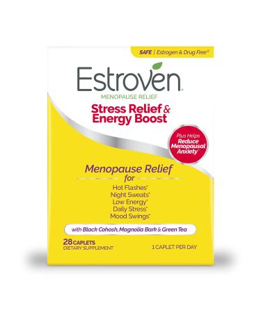 Estroven Menopause Relief Maximum Strength + Energy 28 Once Daily Caplets