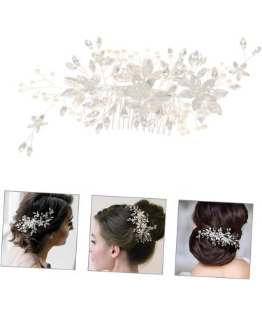 minkissy Wedding Hair Accessories Hair Clips Tiara Hair Pin Hair Barrettes Womens Headpiece Hair Accessories for Girls Flower Hair Accessories Comb Bride Rhinestones Zinc Alloy - Buy Online on GoSupps.com