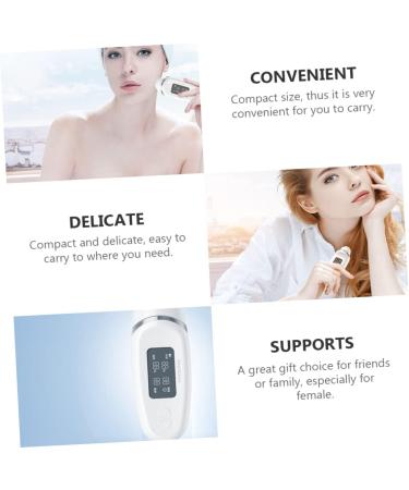 Angoily 1 Set Skin Moisture Test Portable Monitor Professional Oil Tester Humidity Meter Skin Analyser Digital Facial Moisture Meter Intelligent Moisture Tester Beauty Salon Supply White - Buy Online on GoSupps.com