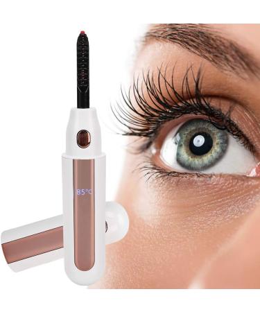 Qukaim Eyelash Curling Tool Electric Eyelash Curler Fast Heating Natural Curling Tool Long Lasting White - Buy Online on GoSupps.com