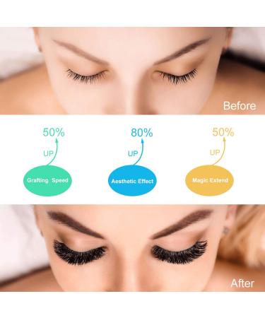 Easy Fan Volume Lashes D-0.05-9-16 Rapid Blooming Mega Volume Lash Extensions - C D Curl - Buy Online on GoSupps.com