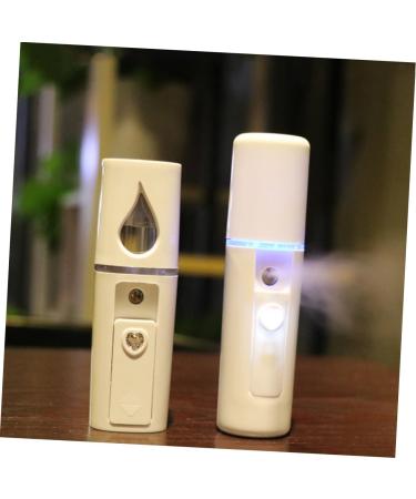 Beatifufu 2pcs Face Sprayer Cool Face Mist Steamer Mini Face Humidifier Handheld Facial Sprayer White - Buy Online on GoSupps.com