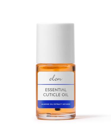Elon Essential Cuticle Oil for Nails w/Almond Oil Extract - Jojoba Oil & Vitamin E - Softening & Hydrating Nail and Cuticle Oil   Dermatologist Recommended Nail Cuticle Oil   (0.5 oz.)