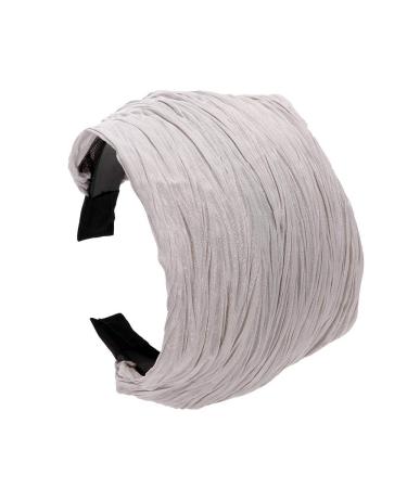 LONEEDY 5 Pack Wide Hard Headband for Women and Girls - Pleated Cloth Fabric Hair Hoop Accessories - Mixed Colors A - Buy Online on GoSupps.com