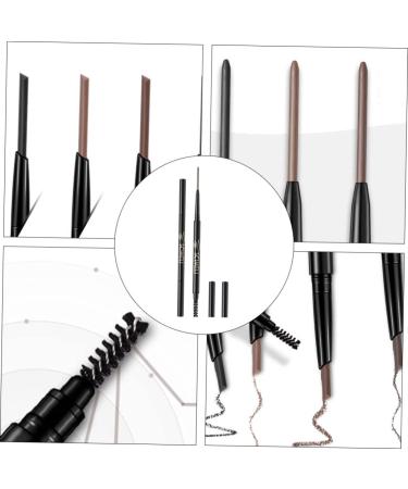 TOVINANNA 2pcs 2 1 Eyebrow Makeup Tools Womens for Shaving Eyeliner Pencil To Rotate Cosmetic Door 1 count (Pack of 1) Greyx2pcs - Buy Online on GoSupps.com