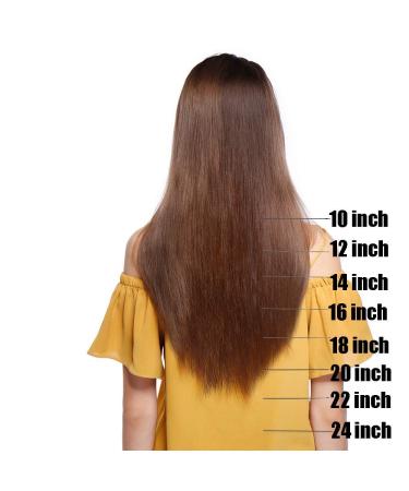 Clip In Extensions Real Hair 55cm - Remy Hair Extension 8 Wefts 75g (#2 Dark Brown) - Premium Quality & Fast International Shipping - Buy Online on GoSupps.com