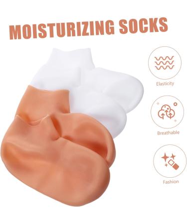 POPETPOP 2 Pairs Exfoliating Moisturizing Socks Foot whitening Socks Dead Skin Socks spa Socks Beauty Socks Aloe Infused Socks for Women Socks for Foot Overnight sebs Sole of Foot Gel Miss 23x9.5cm - Buy Online on GoSupps.com