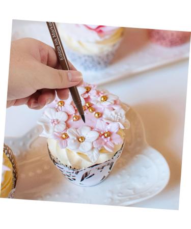 CIYODO 6pcs Biscuits Cake Boxes Decor Cake Coloring Markers Edible Cake Pens Dual Tip Markers Plastic - Buy Online on GoSupps.com