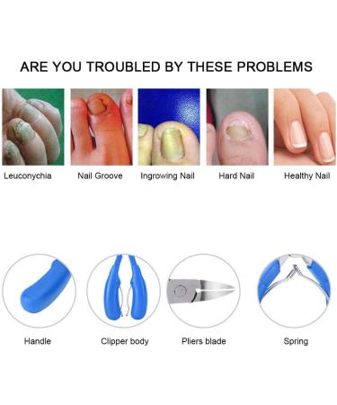 Super Cuticle Nippers Hangnail Remover Cuticle Cutter Sharpener Cuticle Trimmer for Fingernails Pedicure Manicure Toenails(blue) - Buy Online on GoSupps.com