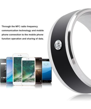 NFC Smart Ring - Metal Ring for Easy Mobile Phone Use (Size 13) - Buy Online on GoSupps.com