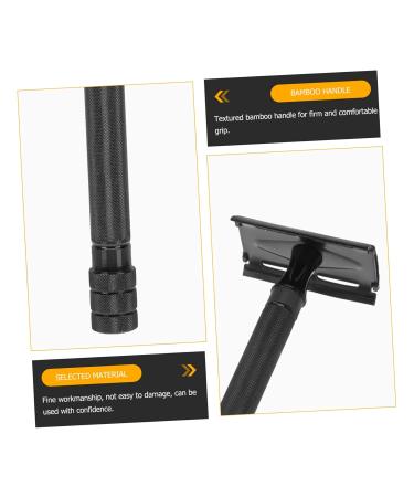 Vintage Manual Razor Set - Beard Trimming & Cleaning Tool | 1 Count Black - Buy Online on GoSupps.com