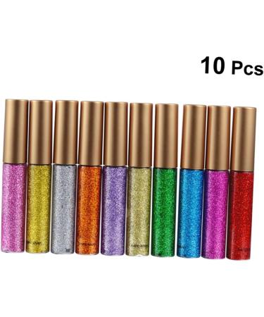 TOVINANNA 10pcs Liquid Eyeliner Eye Shadow Eyeliner Pencil Shinny Eyeliner Liquid Eyeshadow Colorful - Buy Online on GoSupps.com