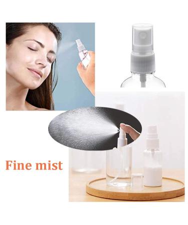 HAMIGGAA 30-Pack 1oz Clear Plastic Fine Mist Spray Bottles - Refillable Travel Size for Cleaning, Hairspray, Essential Oils - Buy Online on GoSupps.com