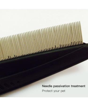 Buy LJFEA Professional Flea Comb for Dogs & Cats - 2 Pack Stainless Steel Lice & Dust Comb with Coarse & Fine Teeth - Ideal for Pet Care - Buy Online on GoSupps.com