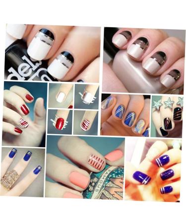 FRCOLOR 60 Rolls/2 Sets Foil Stickers Nail Tape Strips for Art Sticker Adhesive Tape Decorate Dispenser Manicure - Buy Online on GoSupps.com