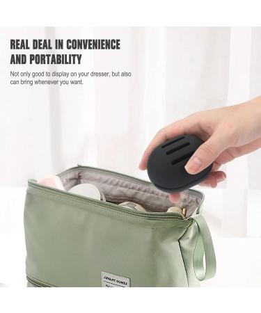 FERYES 2 PCS Makeup Sponge Holder - Silicone Beauty Blender Case for Travel | Black & Pink Makeup Sponge Storage - Buy Online on GoSupps.com