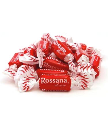  Italian Gourmet E.R. Rossana al Cocco Caramelle Candies Bonbon Lollies Pack of 6 hard candies with a creamy milk and coconut filling 150g bag + Italian Gourmet Polpa di Pomodoro 400g box - Buy Online on GoSupps.com