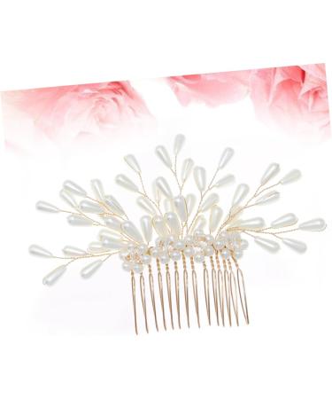 Ipetboom Bridal Headpiece Barrettes for Women Pearls Flower Hair Pearl Hair Comb Hair Combs for Women Hair Claw Clips for Women Bridal Hair Clip Tiara Bridesmaid Wedding Hair Accessories - Buy Online on GoSupps.com