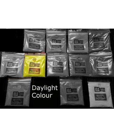 ZUPERPAINT Ultra Fluorescent Pigment Powder for Luminescent Shelves or Resin Jewelry Yellow 20g