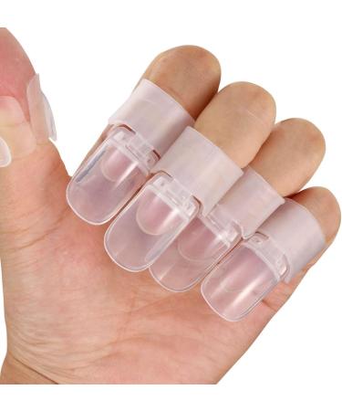 Housoutil 30pcs Nail Case Nail Tool Nail Varnish Tip Nail Tip Protector Polish Varnish Protector Nail Art Tools Nail Polish Protections Skin Care Tools White Plastic Manicure Protective Case 4x2cm White - Buy Online on GoSupps.com