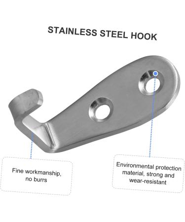 Alipis 10 Pcs Hook up Heavy Duty Hook Heavy Duty Clothes Rack Hand Towel Hook Hats Hook Bulk Jacket 5X3CMx2pcs Silverx2pcs - Buy Online on GoSupps.com