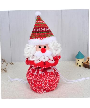 SEWOART 1pc Storage Ornament Child Adorable Hanging Claus Knitted Santa Candy Kids Bag Bags Draw - Buy Online on GoSupps.com