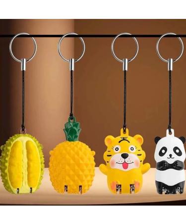 Strawberry Pineapple Folding Nail Clippers Portable Panda Tiger Cartoon Fingernail Sanding Mini Lovely Convenient Nail File (Color : B2) - Buy Online on GoSupps.com