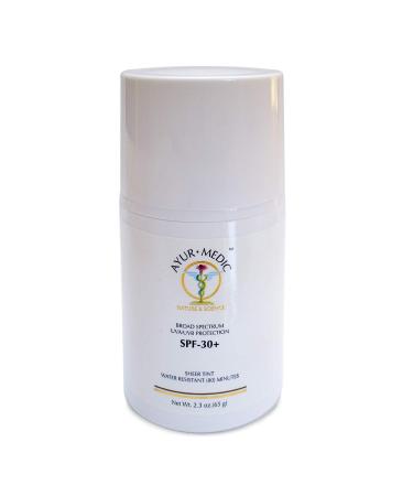 Ayur Medic SPF 30+ Sheer-Tinted Sunscreen Water Resistant 30 Min.