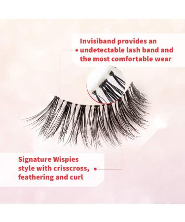 Ardell Wispies 113 Black - 6 Pairs - 1 Pack | Luxe False Eyelashes - Buy Online on GoSupps.com