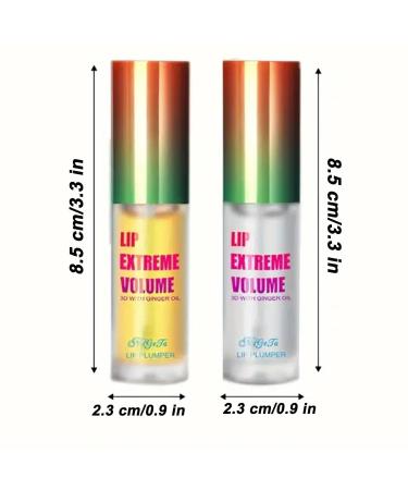 MooGlamor 2 Pcs Lip Plumper Night and Daytime Set Natural Lip Oil with Hydrating and Moisturizing Lip Enhancer for Lip Mask and Care - Buy Online on GoSupps.com