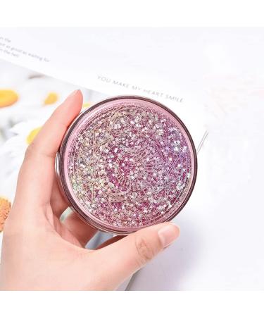 Buy Sukpsy 5-in-1 Colorful Glitter Contact Lens Etui Set (A-Pink) - Portable Container with Mirror Tweezers & Solution Bottle for Travel | International Shipping Available - Buy Online on GoSupps.com