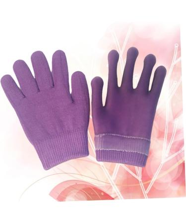 FRCOLOR Gel Jojoba Oils Plantar Silicone Heel Sock Exfoliating Hand Gloves Heal Gloves Cracked Skin Gloves Women Skin Care Gloves Moisture Gloves Socks Moisturiser Purple medium - Buy Online on GoSupps.com