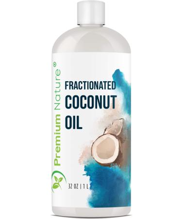 Fractionated Coconut Oil Massage Oil Carrier Oil for Essential Oils Mixing Dry Skin Moisturizer Fractionated Coconut Oil for Essential Oils Fractionated Coconut Oil for Skin Coconut Massage Oil 32 oz