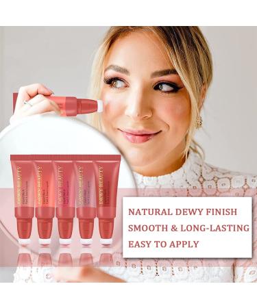 Soft Cream Liquid Blush Beauty Wand - Long-Wearing Cheek Tint with Cushion Applicator | Natural-looking Dewy Finish | Cruelty-Free - Buy Online on GoSupps.com