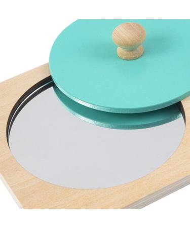Harilla Pedagogical Baby Mirror Toys | Sensory & Bathing Wooden Toys for Early Education | Montessori Blue Toys - Buy Online on GoSupps.com