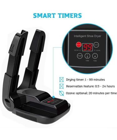 LNSTUDIO Electric Shoe Dryer with Ozone Deodorizer & Timer Function - Portable Boot Warmer for Drying Shoes, Boots, Gloves & Socks - Buy Online on GoSupps.com