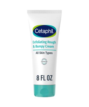 Cetaphil Exfoliating Rough & Bumpy Cream Lightweight Cream for All Skin Types 8 oz Tube 20% Urea Gently Exfoliates Refines Skin Texture Dermatologist Recommended Brand