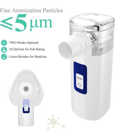 Portable Nebulizer: Quiet Home Inhaler for Adults & Kids - Two Modes for Travel - Self-Cleaning Breathing Machine - Buy Online on GoSupps.com