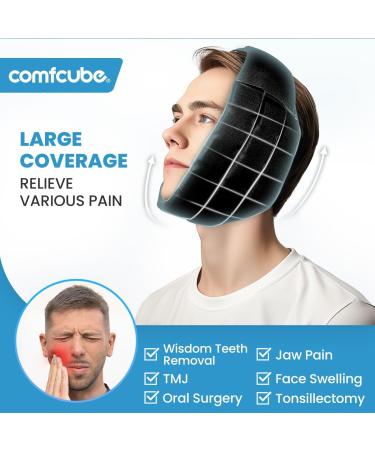 Face Ice Pack for Wisdom Teeth 2 Hours Long Lasting Cold Therapy Flexible Cold Pack Head Wrap for Wisdom Teeth Surgery TMJ Chin Oral Pain Facial Surgery Jaw Pain Tonsillectomy Black Wisdom Teeth - Buy Online on GoSupps.com