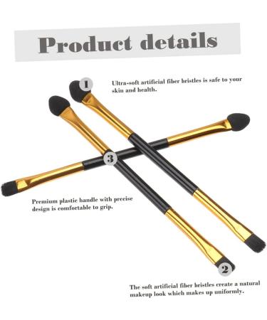 MAGICLULU 60 Pcs Double Ended Eyeshadow Brush Liquid Eye Practical Double Head Beauty Products Travel Plastic 12x0.5cmx3pcs As Shownx3pcs - Buy Online on GoSupps.com