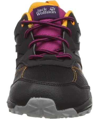 Jack Wolfskin Woodland Texapore Low K Hiking Boot Big Kid 8-12 Years - Black/Purple - Buy Online on GoSupps.com
