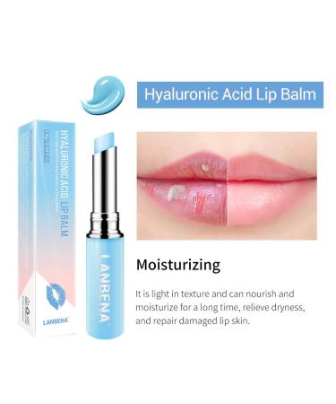 Chameleon Lip Balm Rose Hyaluronic Acid Moisturizing Nourishing Lip Plumper Lip Lines Natural Extract Makeup Lipstick (Hyaluronic Acid) - Buy Online on GoSupps.com