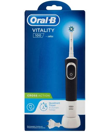 Oral-B Braun Dental D100 Cross Action Brush black