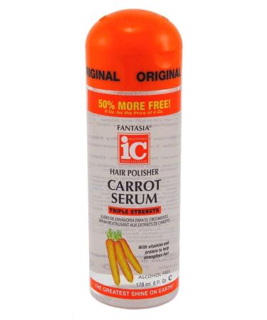 Fantasia Hair Polisher Carrot Serum Triple Strength 6 Ounce (178ml) - Buy Online on GoSupps.com